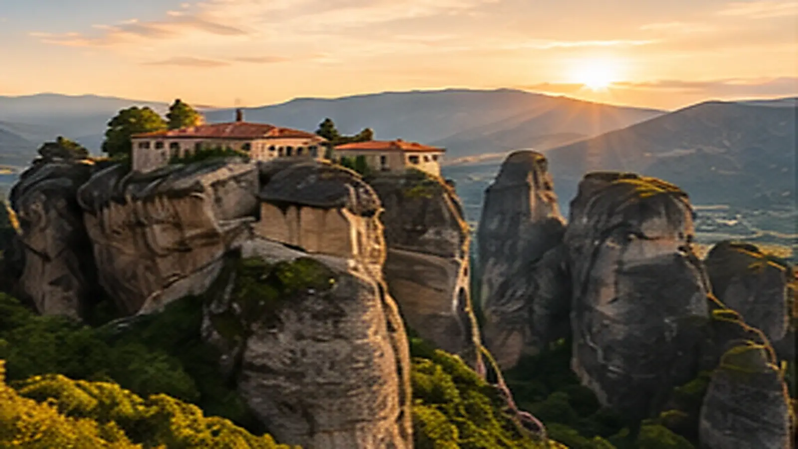 Dagstur från Aten till Meteora – kloster, grottor och en lång men mäktig utflykt